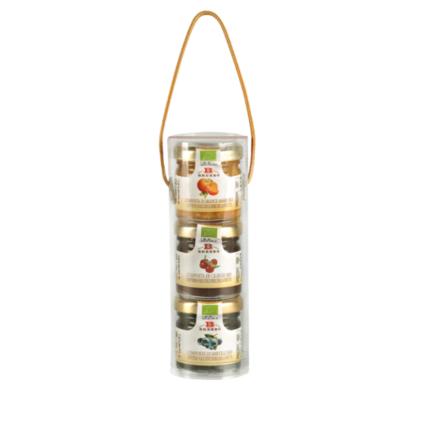 Brezzo Miniature Organic Compotes Box 3*40g.