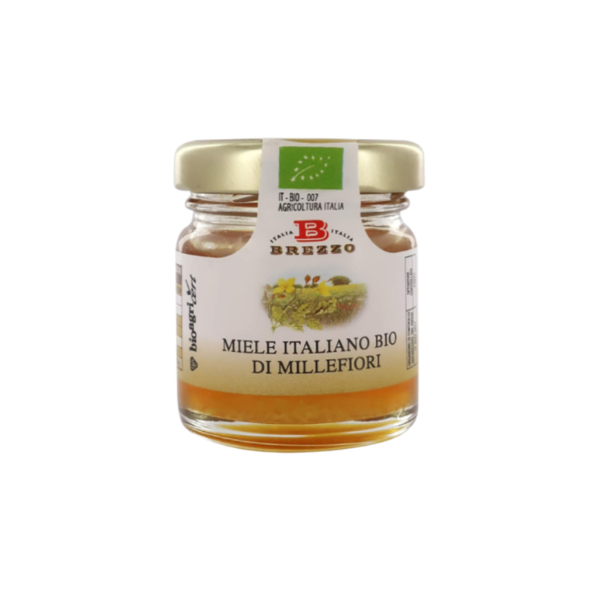Brezzo Organic Italian Honey Wildflowers 35g.