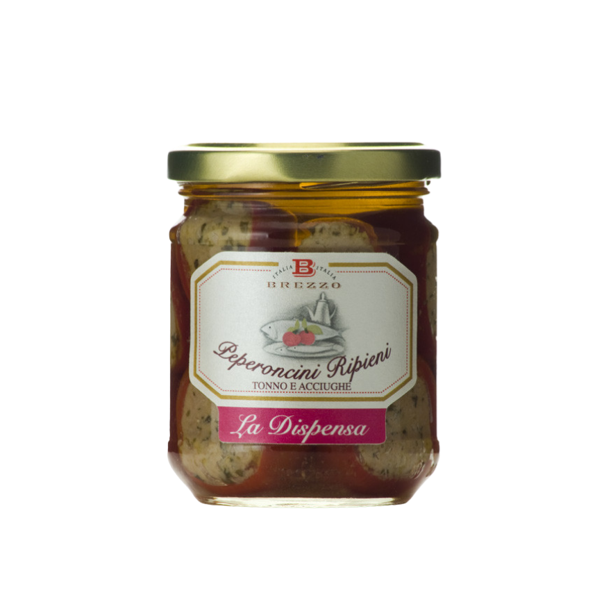 Brezzo Stuffed Small Peppers With Tuna and Anchovies 180g.