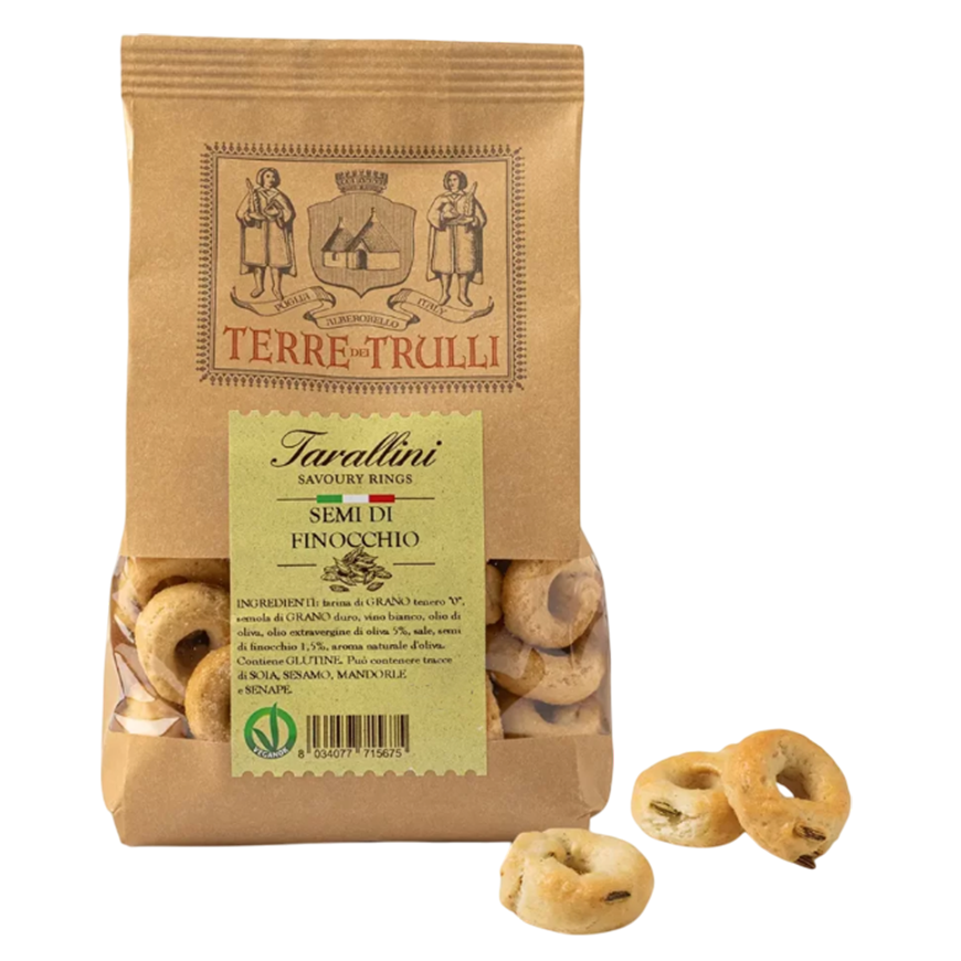 Terre Dei Trulli Tarallini Savoury Rings with Fennel Seeds 200g