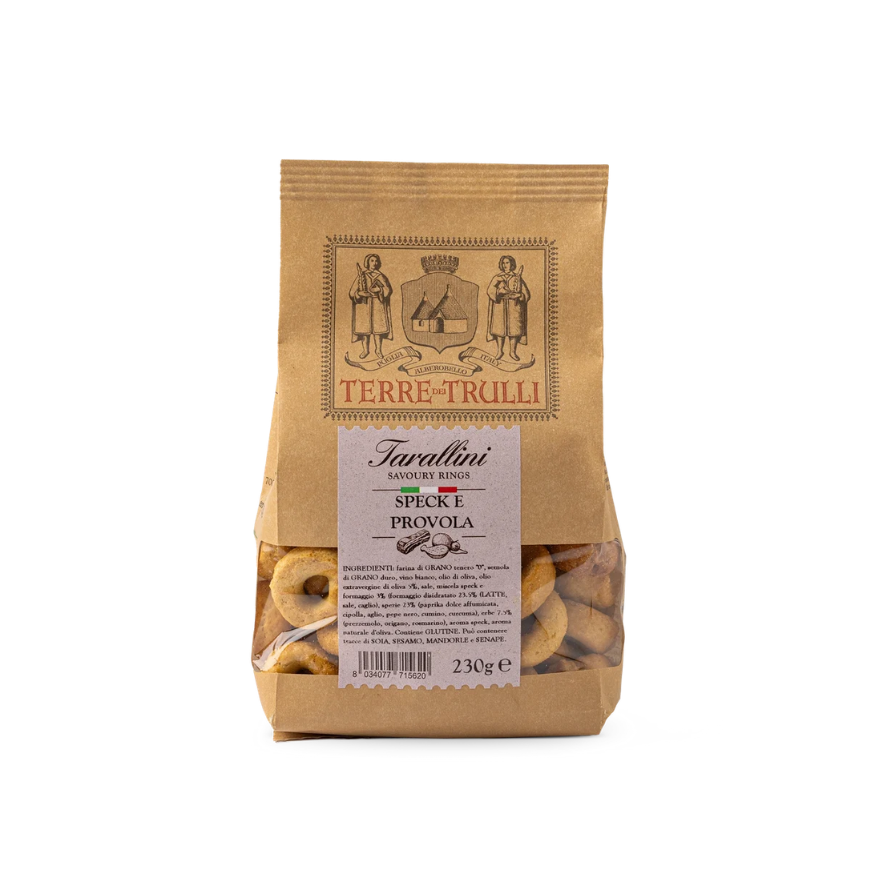 "Terre dei Trulli" Tarallini Smoked Ham and Cheese 230g