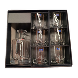 ClassWine Crystal Bohemia Box of 6 Whisky Glasses 41cl and Decanter 100cl