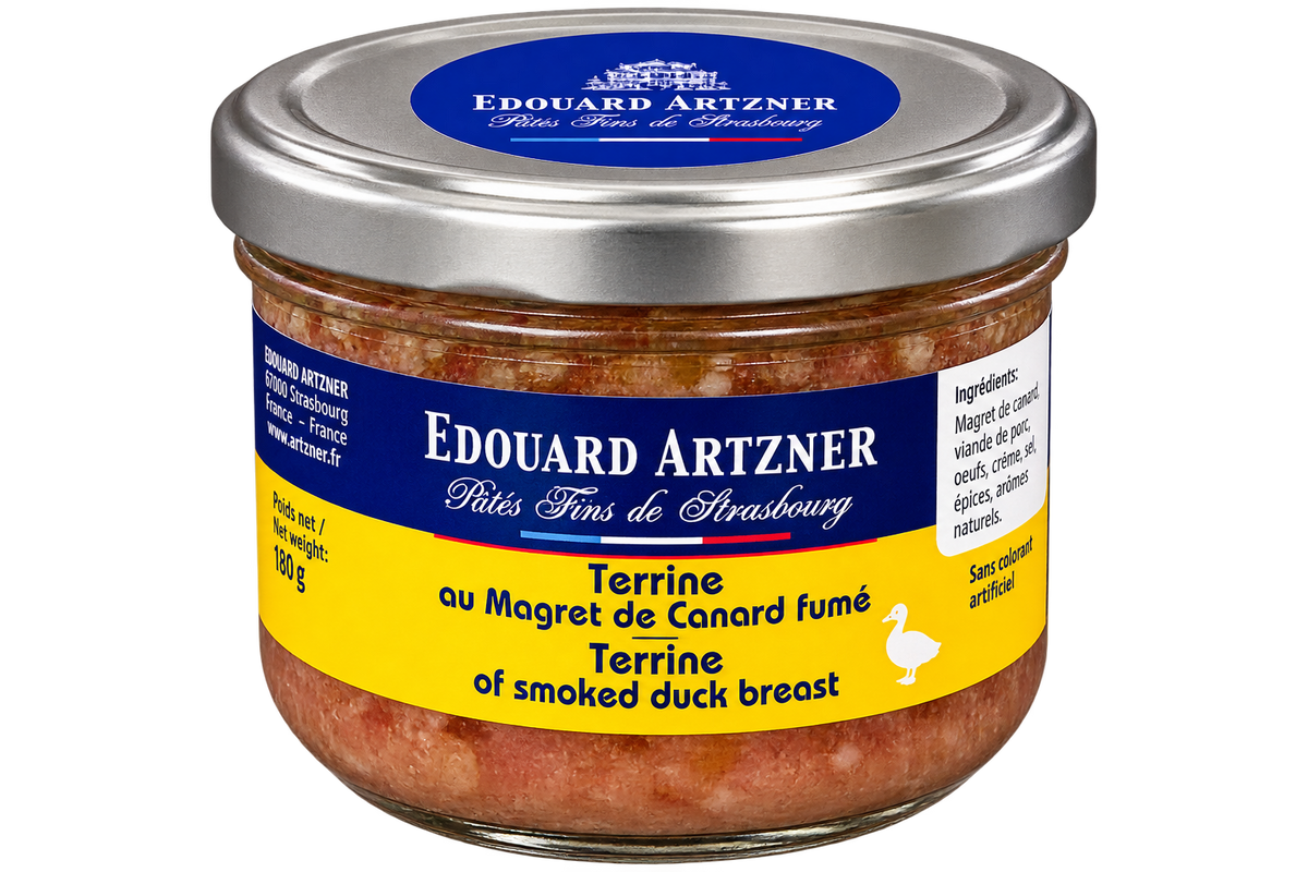 Edouard Artzner Terrine of Smoked Duck Breast 180g