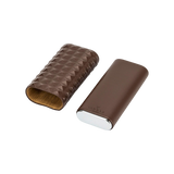 Colibri Cigar Case Quasar 3 Fingers Brown Crome