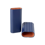 Colibri Cigar Case Quasar 3 Fingers Navy Crome
