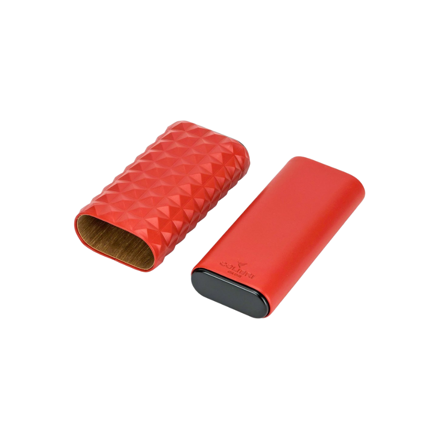 Colibri Cigar Case Quasar 3 Red + Black