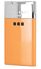 Elie Bleu Cigar Jet Flame Lighter Orange Lacquer
