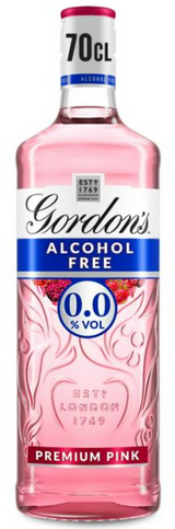 Gordons Premium Pink Alcohol Free Gin 70cl
