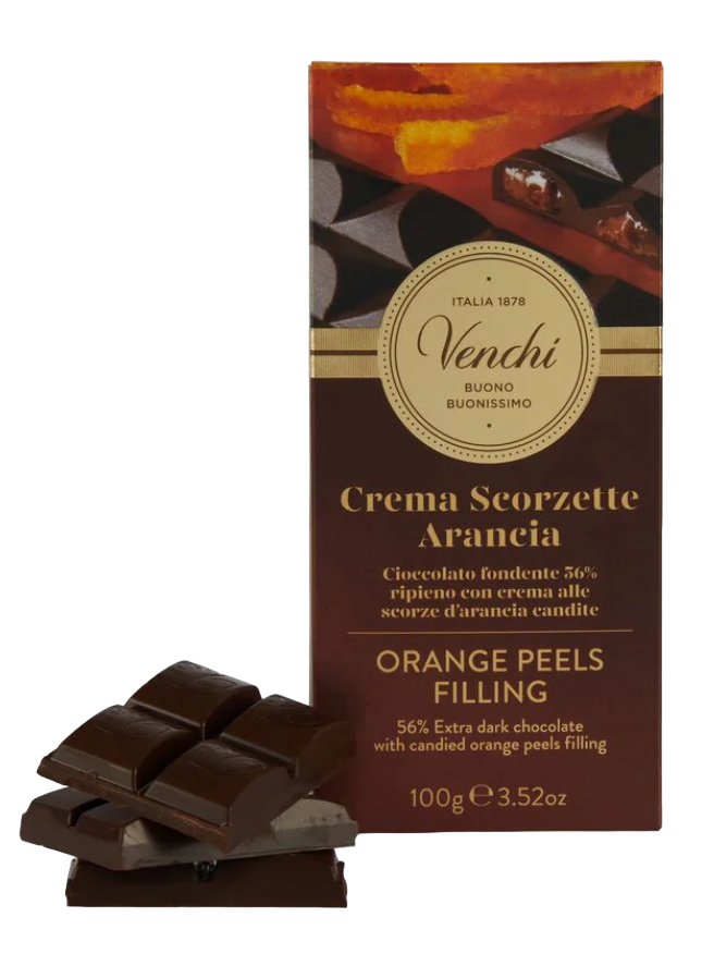 Venchi Orange Filled Bar 100g