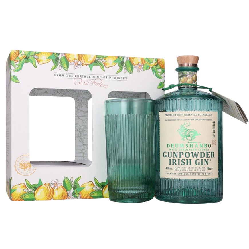 Drumshanbo Gunpowder Irish Gin Sardinian citrus gift pack 70cl