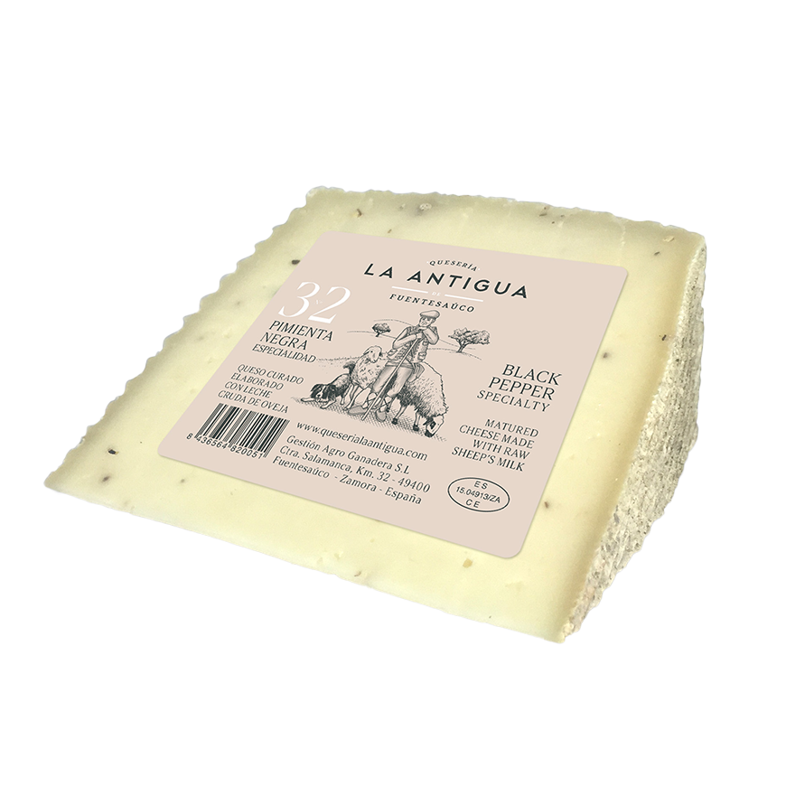 La Antigua 32 Sheep Milk Cheese with Black Pepper 250g