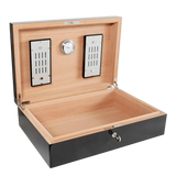 Elie Bleu Wooden Humidor Carbon For 110 Cigar
