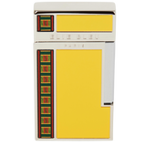 Elie Bleu Cigar Jet Flame Lighter Yellow Japanese Lacquer Alba Marquetry