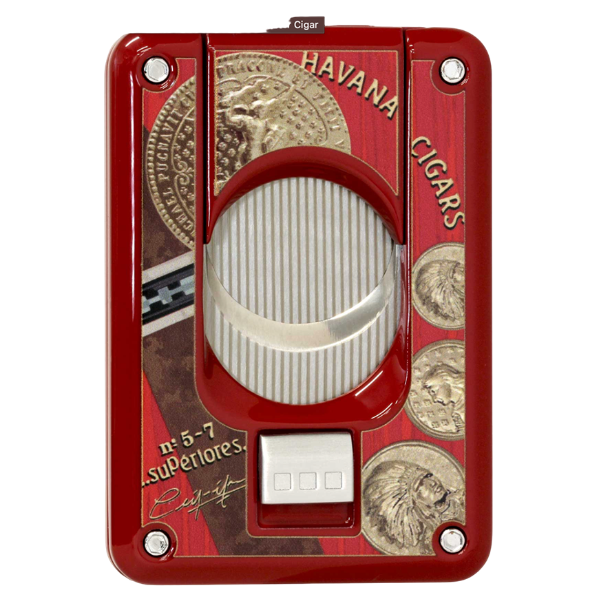 Elie Bleu Cigar Cutter Medals Red