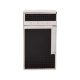 Elie Bleu Cigar Jet Flame Lighter Black Matte Grid with Cover