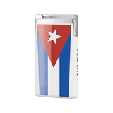 Elie Bleu Cigar Jet Flame Lighter Cuban Flag