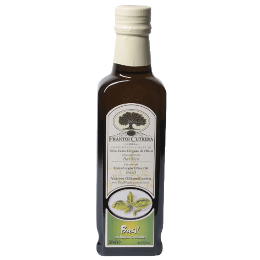 Frantoi Cutrera Condimento A Base Di Olio Extra Virgin Al Basilico 250ml