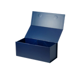 Geotobox Wine XS  Navy Blue Single Botle Gift Box with Logo