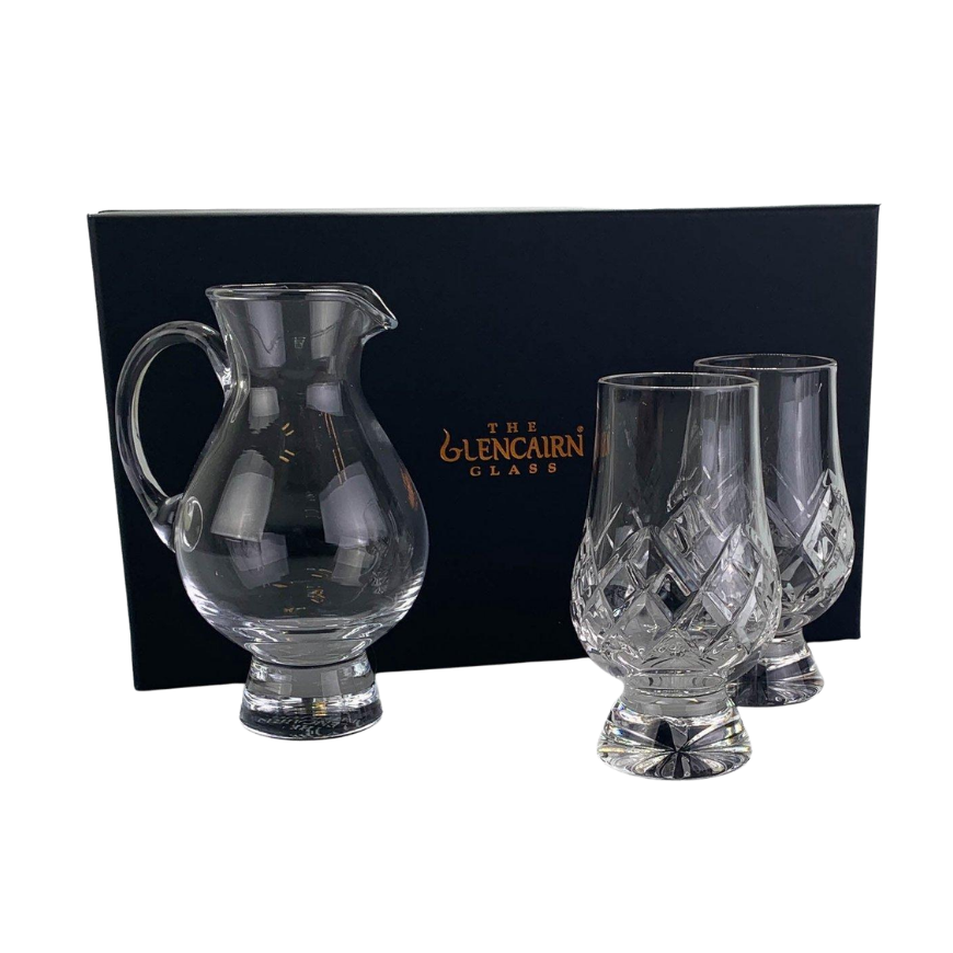 Glencairn Crystal Cut Glencairn Glass and Water Trio in Premium Carton