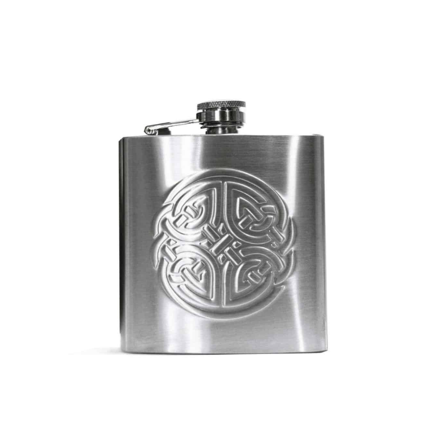 Glencairn Steel Celtic Hip Flask