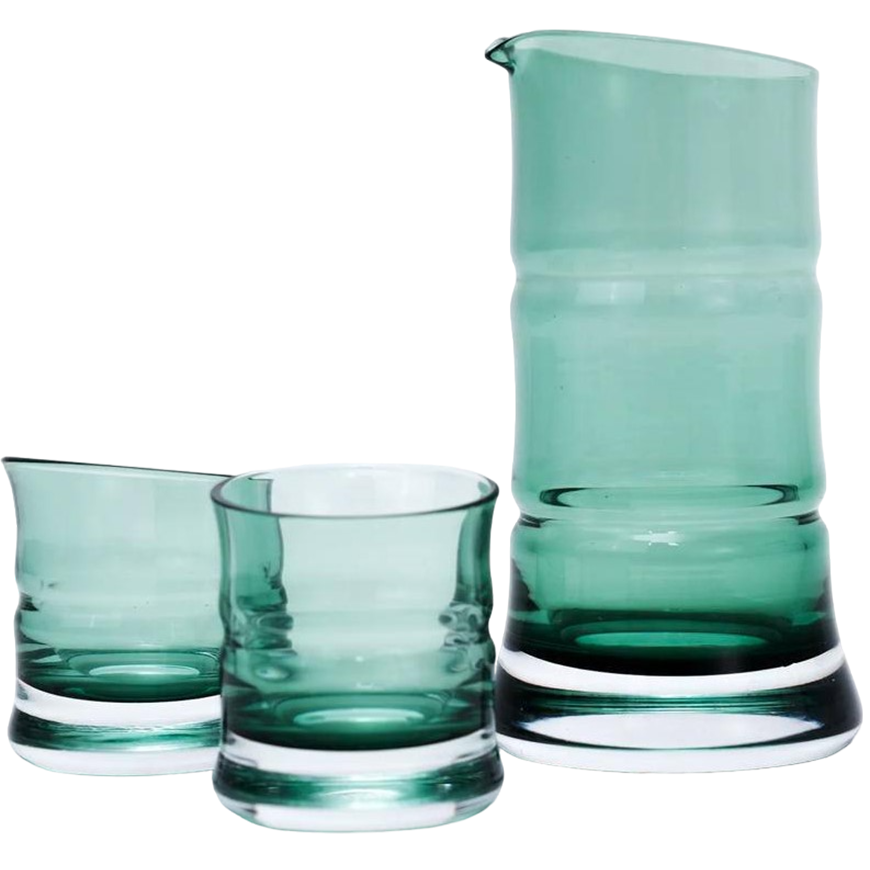 Hirota Glass Sake Cup and bottle set