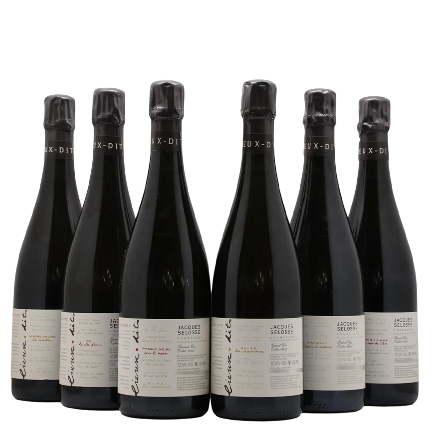 Jacques Selosse Lieux-Dits Collection Extra Brut Set of 6