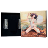 J. Rose La7Vidas Gin Box with 2 Glasses without Bottle
