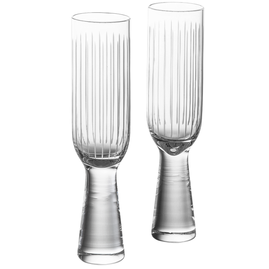 Lasvit Otto Champagne Glasses Set of 2