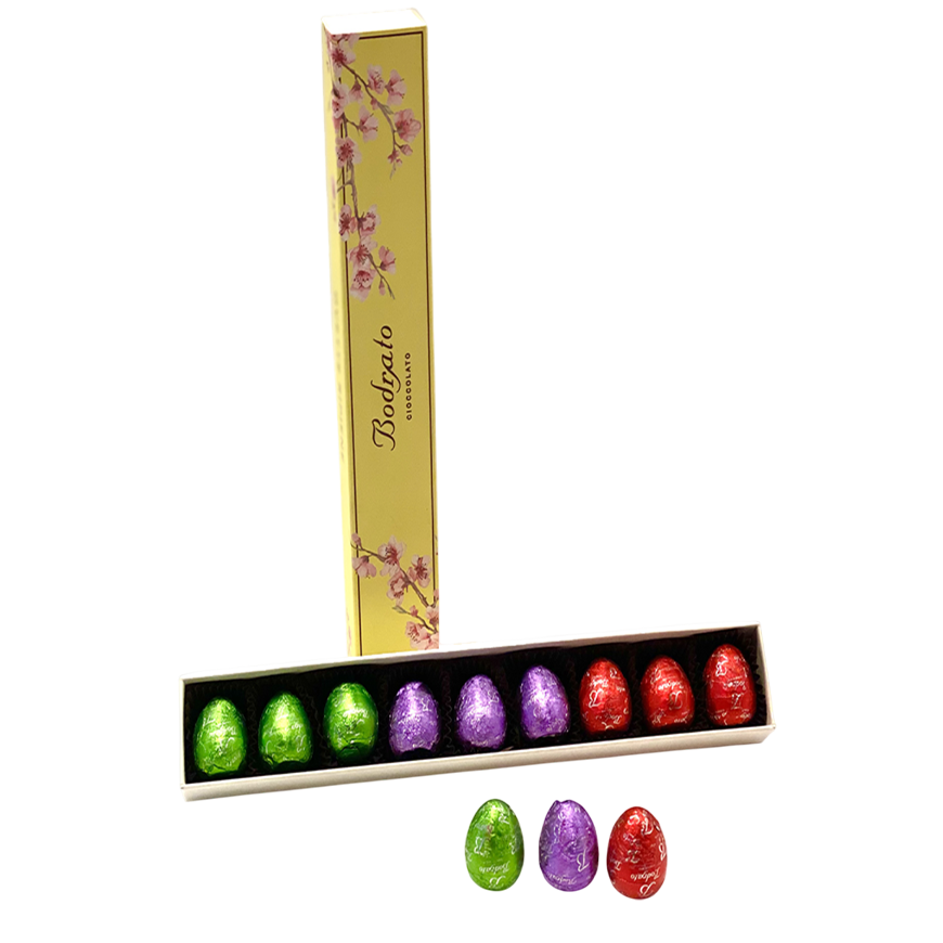Bodrato Scatola 9 Ovetti Box with Chocolate Eggs 110g