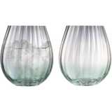 LSA Dusk Tumbler 425ml Green/Grey Set of 2