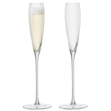 LSA Aurelia Grand Champagne Flute 165ml Clear Optic Set of 2
