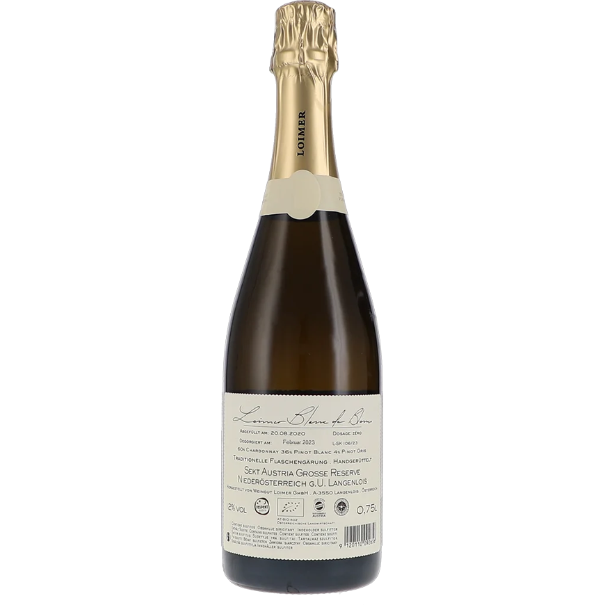 Loimer Langenlois Blanc de Blancs Brut Nature Grosse Reserve Organic 2020