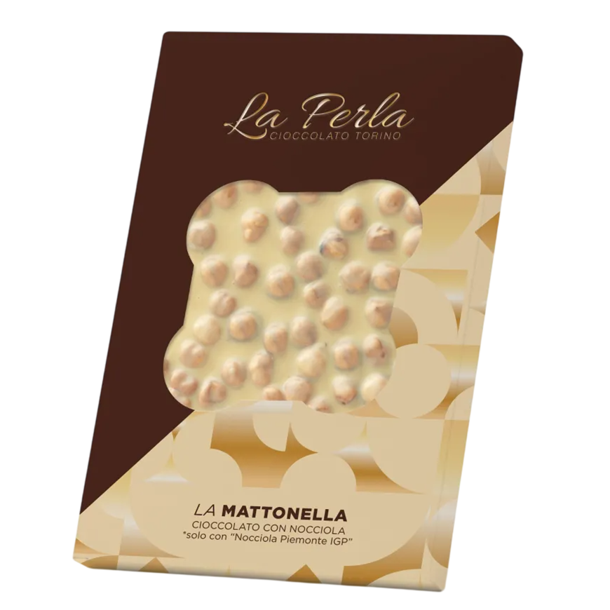 La Perla Chocolate La Mattonella Cioccolato Bianco 450g