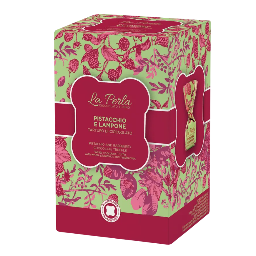 La Perla Chocolate Cioccolato Pistachio & Lampone Box 150g