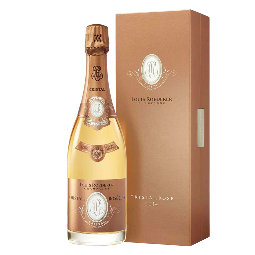 Louis Roederer Cristal Rose Gift Box 2014 Magnum