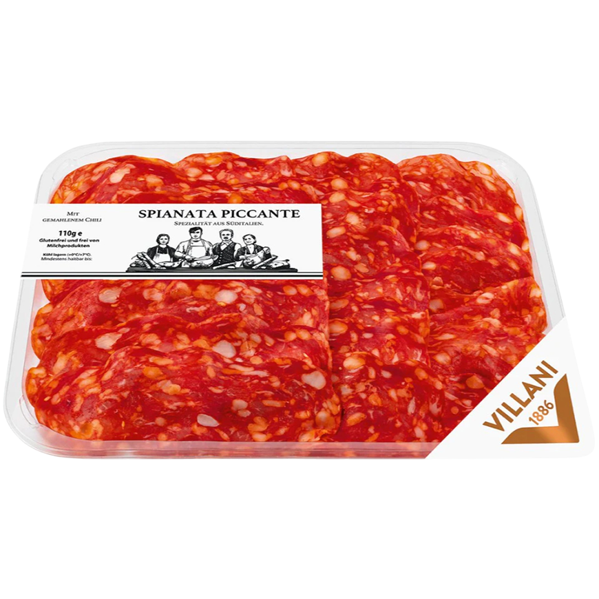 Villani Spianata Piccante Sliced 110gr