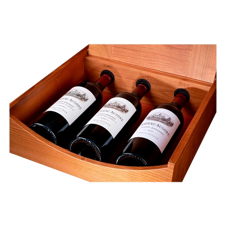 Chateau Ausone 1er Grand Cru Classe A Collection Case 2009, 2010, 2015 75cl x 3 wooden box