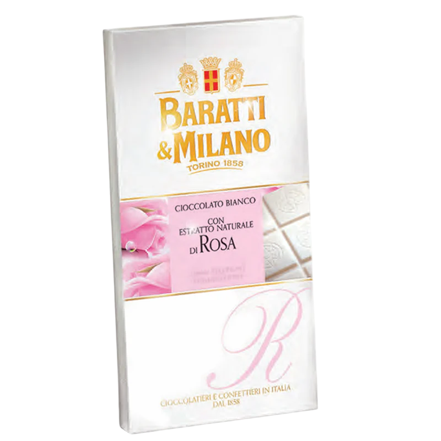 Baratti & Milano Chocolate White Rose 75g