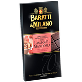 Baratti & Milano Chocolate Extra Dark 70% Raspberry Almond 75g