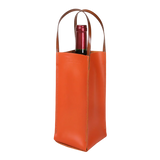 Bandit Manchot Leather Wine Bag for 1 Bottle Orange
