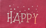 Bandit Manchot Leather Postcard "Happy" 10x15 cm