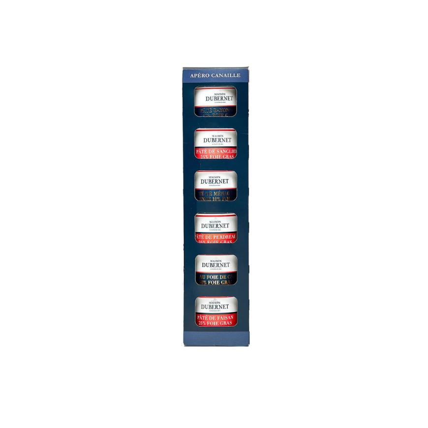 Maison Dubernet Baguette Apero Canaille Assortiment De Pates Au Foie Gras 6*70g