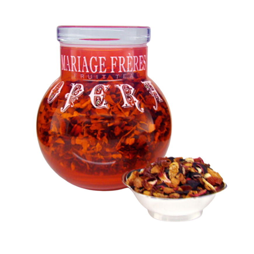 Mariage Freres Marco Polo Fruit Tea In a Glass Jar 150g