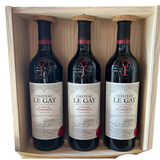 Chateau Le Gay 'La Dame de Pomerol' 2020 Set of 3 Wooden Box