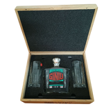 Silvio Carta Giniu Set with 2 Glasses Wooden box 70cl