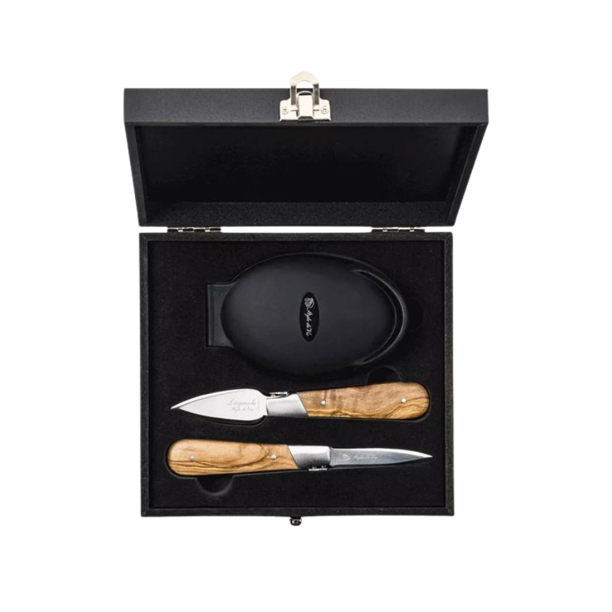 Oyster Gift Set Olive Wood