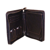 Pierre Cardin Leather Travel Case Black