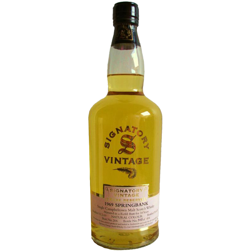 Springbank 34 YO 1969 Rare Reserve Limited Release 70cl