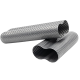 Cigar Case Carbon Silver for 2pcs