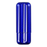 Cigar Case Carbon Blue for 2pcs